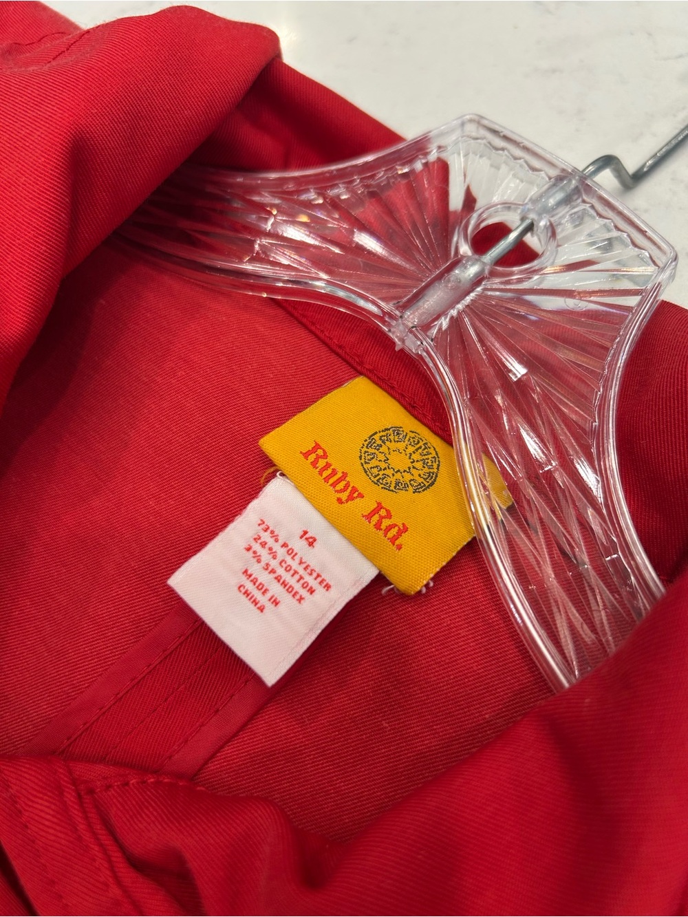 Ruby Rd. Red Utility Jacket with Drawstring Waist - Picture 3 of 8
